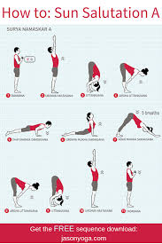 Sun Salutation A Sequence Jaaon Crandell Yoga Method Yoga Sun Salutation Surya Namaskar Sun Salutation