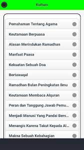 Tujuan kegiatan dari materi kultum di sekolah. Materi Kultum Ramadhan Fur Android Apk Herunterladen