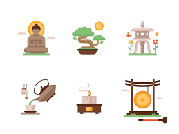 Zen Garden Icons Garden Icon Zen Artwork Garden Illustration