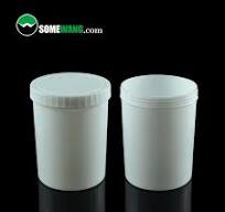 1000ml White PP Plastic Jar Washing Powder Jar with Lid Factory Price  Custom Color