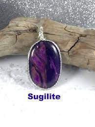 Sugilite Necklace Large Sugilite Gold Plated Wire Wrapped Etsy Healing Crystal Jewelry Gemstone Healing Healing Pendant