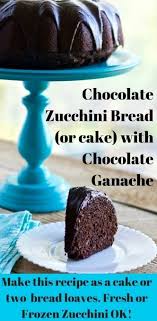 Chocolate Zucchini Bread Or Cake Makes An Elegant Dessert From Fresh Or Frozen Zucchini This Garden Savoury Cake Chocolate Zucchini Chocolate Zucchini Bread