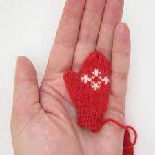 Especially these with their distinctly tribal vibe! Mini Mittens Miniature Knitting Knitted Mittens Pattern Mittens Pattern