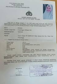 Apabila ada kes surat beranak hilang, tak perlu membuat laporan polis bagi sebarang penggantian kehilangan tersebut. Ogah Seperti Siti Nurbaya Perawan Paiton Kabur Dari Rumah Wartabromo