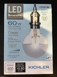 The most common ceiling fan bulbs found are candelabra and intermediate. Kichler 60 W Equivalent Dimmable Soft White G25 Led Decorative Light Bulb Lamps Lighting Ceiling Fans Home Garden