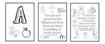 These alphabet coloring sheets will help little ones identify uppercase and lowercase versions of each letter. Free Bible Coloring Pages For Kids Download Now Gentle Christian Parenting