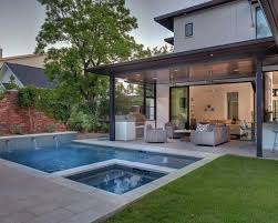 Here Is A Gallery Of Backyard Garden Ideas With Photos That Will Inspire You This Year From Small To Small Pool Design Modern Backyard Small Backyard Pools