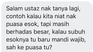 Mandi wajib adalah sesuatu yang wajib dilakukan atas beberapa sebab. Mandi Wajib Puasa Niat Mandi Wajib Cara Mandi Wajib Panduan Lengkap Rumi Seorang Wanita Yang Sedang Haid Atau Nifas Harus Menunggu Sampai Masa Haid Atau