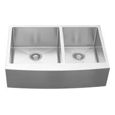 Popular price (low to high) price (high to low) product name (a to z) product name (z to a) show 5 show 10 show 20 show 50 show 100 Karran Farmhouse Apron Front Stainless Steel 33 In Double Bowl Kitchen Sink El 86 The Home Depot