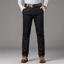 Find great deals on ebay for mens black pants chinos. Man Chino Pants Pockets Business Fashion Male 2020 Spring Autumn Clothing Blue Black Khaki Men Smart Casual Trousers 8018 Casual Pants Aliexpress