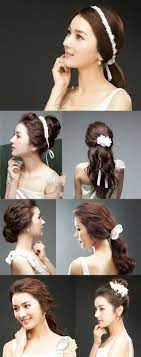 Korean Inspired Wedding Hairstyles Which One You Like Wedding Hair Hair Styles Asian Hair And Makeup Bridal Hairdo