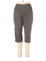 Details About Riders By Lee Women Gray Cargo Pants 18 Plus