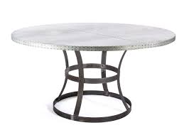 Info on zinc top coffee table. Buy Custom Made Zinc Table Zinc Dining Table Madera Steel Ring Round Zinc Top Table Made To Order From Kingston Krafts Custommade Com
