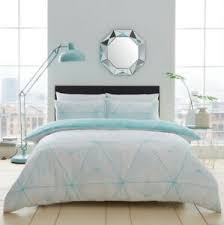 Get your quilt duvet today! Zander Geometric Geo Diamond Aqua King Bed Duvet Quilt Cover Bedding Linen Set Ebay