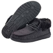 Hey Dude Youth Britt Slip On Shoe Sparkling Black 130194882 Shoeshackonline