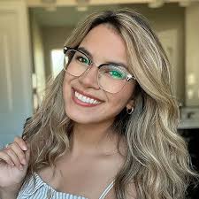 Emeka Black & Gold Browline Eyeglasses