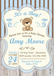 Baby Shower Invitation Baby Boy Bear Babyshower Invite Teddy Bear Babyshower Invitation Printable Baby Shower Invitations For Boys Baby Shower Baby Bear Baby Shower