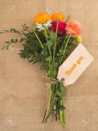 As you choose your thank you messages, think about what you want to say to your true friend. Beautiful Bouquet Of Flowers With A Message Thank You On Fabrics Stock Photo Picture And Royalty Free Image Image 55110704