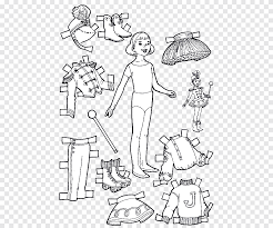 A couple of tips to make things easier for you. Paper Doll Coloring Book Colouring Pages Childrens Paper Cut Angle White Png Pngegg