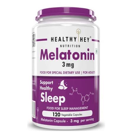Buy HEALTHYHEY NUTRITION MELATONIN 3MG 120 VEGETABLE CAPSULES - PROMOTES SLEEP Online & Get Upto 60% OFF at PharmEasy