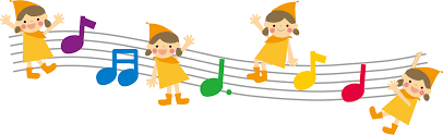 音符と子どものイラスト（無料イラスト）フリー素材 さん