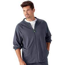 Jockey Mens Tech Fleece Jacket With Zippered Front