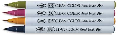 zig clean color real brush pens and sets