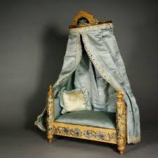 Canopy bedroom sets from coleman furniture come with pieces carefully crafted to complement a canopy bed not take away from its grandeur. Antique Dolls House Furniture Antique Honey Bedroom Furniture Set With Luxury Gilt And Floral Patterns For The French Market Ref M122