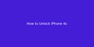 If the phone is out of. How To Unlock Iphone 4s How To Unlock Iphone 4s At T Itechbrand