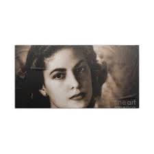 Portrait of Meister Eckhart Beach Towel by Diane Hocker