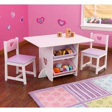 Kids Girls Table Chair Chairs Tables Set Sets Pink Heart Toy Toys Storage Bins Kids Table And Chairs Kids Play Table Kids Furniture