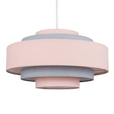 Hampshire 5 Tier Dusty Pink And Grey Pendant Shade Ceiling Light Shades Pink Light Shades Light Shades