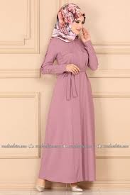 Modaselvim Elbise Onden Dugmeli Tesettur Elbise 3015ast305 Gul Kurusu Muslim Fashion Abayas Fashion Muslim Dress