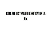 Exista trei tipuri principale de boli pulmonare: Boli Ale Sistemului Respirator La Om