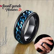 Fidget Spinner Ring Black Rings Rings For Men Engagement Rings Vintage Halo
