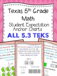 texas 5th math se chart all 5 3 teks