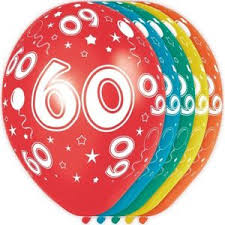 60 Jaar Ballonnen Met Sterren Cadeaus Gadgets Kopen Beslist Nl O A Ballonnen Feestkleding