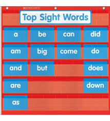 Word Wall Pocket Chart By