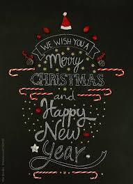 We Wish You A Merry Christmas We Wish You A Merry Christmas And A Happy New Year Christmas Card On A Chalkboard By Blai Baules Merry Christmas Quotes Christmas Chalkboard Merry Christmas Wallpaper