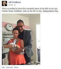 Jeff Goldblum Emilie Livingston Welcome Baby Boy The