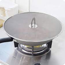 The diameter of this premium splatter screen for frying pans is 13 inches, so it will fit all your pots, skillets and pans. 1 Pc Stainless Steel Frying Pan Splash Guard Cover Lid Mesh Fat Oil Frying Pan Splatter Screen Tool 25cm 29cm 33cm Durable 2020 Spoon Rests Pot Clips Aliexpress