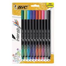 Bic Fpinfap10ast Intensity 0 4 Mm Porous Point Assorted Color Marker Pen 10 Pack In 2020 Marker Pen Pens Markers Pen