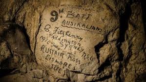 The Names Of 731 Anzacs Found In Cave Under The Ww1 Battlefields Of France Graffiti Soldier Wwi