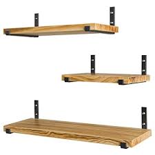 The floating shelves that will. Buy Hosom Rustic Floating Shelves Wall Mounted Wood Wall Shelves For Living Room Bathroom And Kitchen Set Of 3 Online In Oman B07wq2pbtk