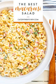 Mix mayonnaise or salad dressing, sour cream, milk, pickle. The Best Macaroni Salad Catz In The Kitchen
