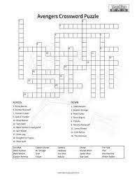 Disney crossword puzzles & kids printable crossword puzzles. Avengers Crossword Puzzle Teaching Squared