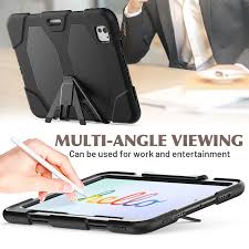 Slim Smart Stand Case for iPad Air 11 M3 M2 and iPad Pro 11 Black