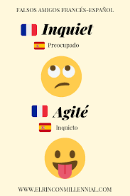 Falsos Amigos Frances Espanol Unas Francesas Ensenanza De Frances French Expressions