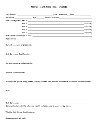 Dsm Iv Multi Axial System Mental Health Care Plan Template