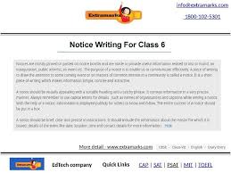 Notice Writing For Class 6 Digital Learning Online Education Effective Communication